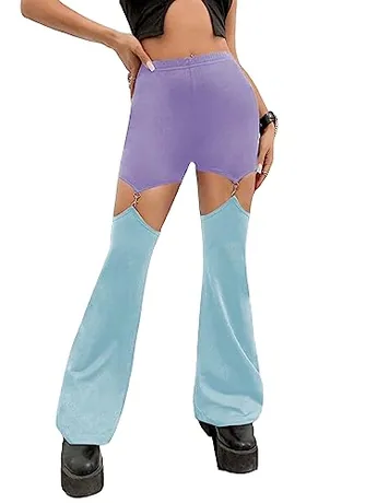 Cutout Trousers, Blue