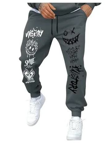 Graphic Leggings, Grey