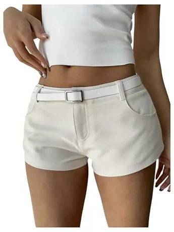 Mini Shorts, Beige (Medium)