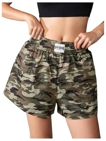 Mini Leopard Shorts, Green