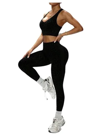 Leopard Outfit Set, Black