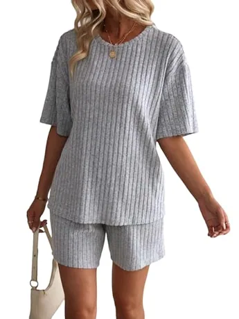 Knit Outfit Set, Grey