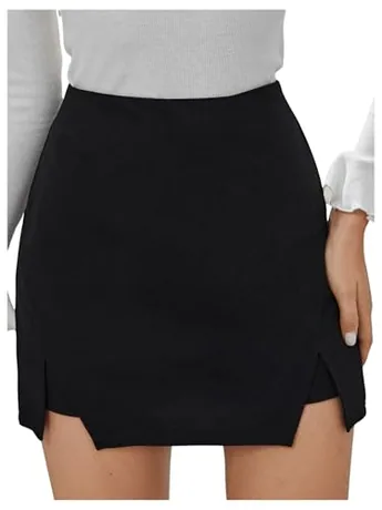 Mini Bodycon Skirt, Black