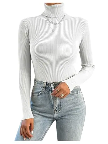 Long Sleeve Knit Knitwear, White