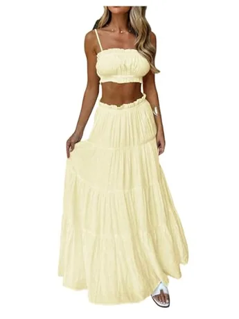 Ruffle Outfit Set, Yellow (Medium)